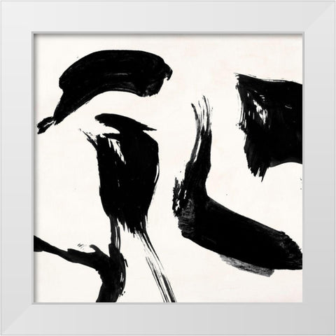 Gestures IV White Modern Wood Framed Art Print by Peter, Winkel