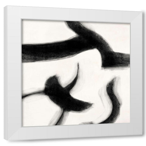 Smooth Signs III White Modern Wood Framed Art Print by Peter, Winkel