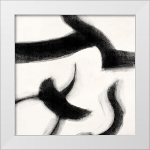 Smooth Signs III White Modern Wood Framed Art Print by Peter, Winkel