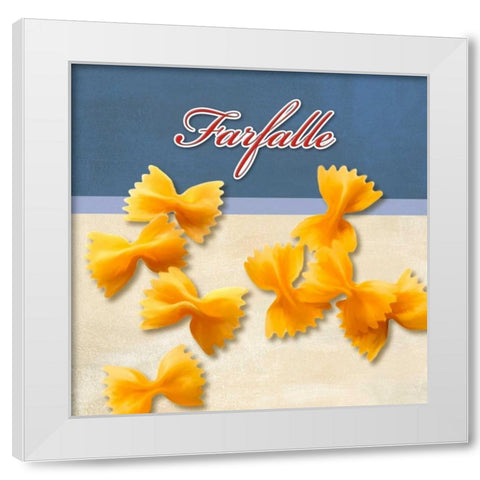 Farfalle White Modern Wood Framed Art Print by Barbieri, Remo