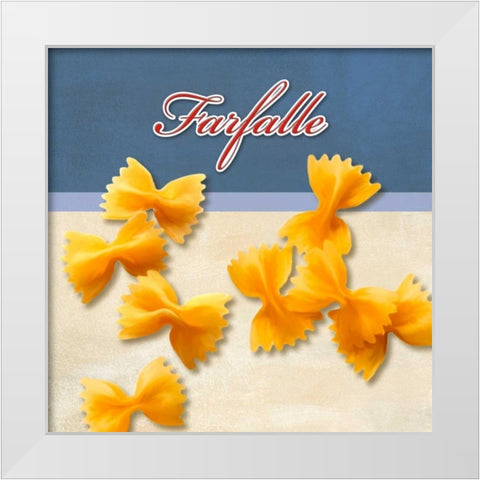 Farfalle White Modern Wood Framed Art Print by Barbieri, Remo