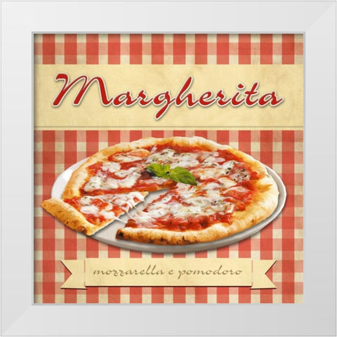 Margherita White Modern Wood Framed Art Print by Barbieri, Remo