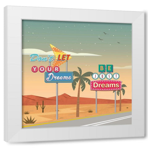 Believe you can...(detail I) White Modern Wood Framed Art Print by Steven, Hill