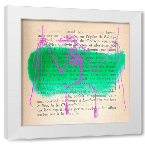 Memories of the Wild II White Modern Wood Framed Art Print by Stef, Lamanche