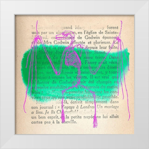 Memories of the Wild II White Modern Wood Framed Art Print by Stef, Lamanche