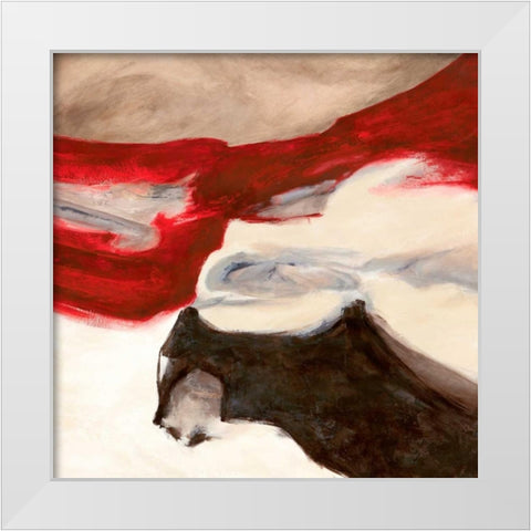 Katana II White Modern Wood Framed Art Print by Stone, Jim