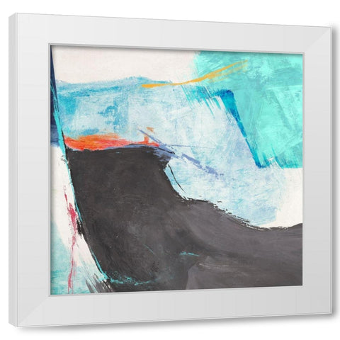 High Tide II White Modern Wood Framed Art Print by Jim, Stone