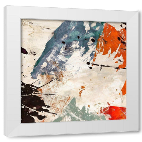Colors Dancing I White Modern Wood Framed Art Print by Stone, Jim