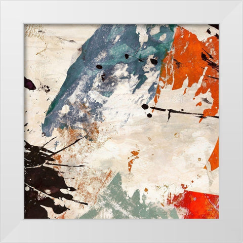 Colors Dancing I White Modern Wood Framed Art Print by Stone, Jim
