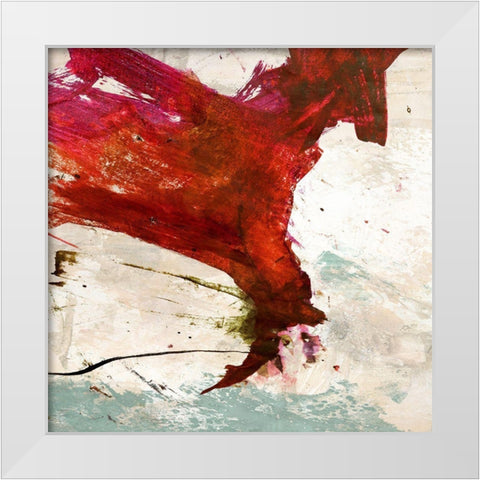 Colors Rumbling II White Modern Wood Framed Art Print by Stone, Jim