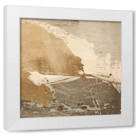 Revolving Thoughts III White Modern Wood Framed Art Print by Stone, Jim