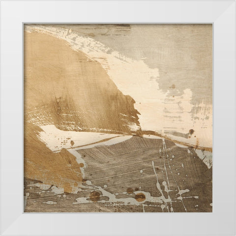 Revolving Thoughts III White Modern Wood Framed Art Print by Stone, Jim