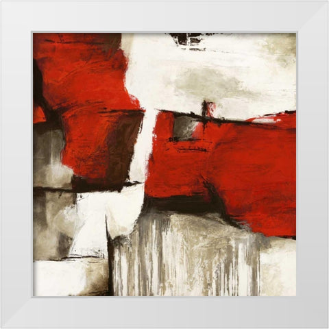 Continuum I White Modern Wood Framed Art Print by Stone, Jim