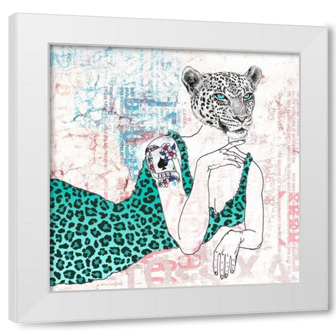 The Supreme (detail) White Modern Wood Framed Art Print by Matt, Spencer