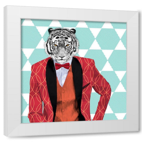 Wild Dandy White Modern Wood Framed Art Print by Spencer, Matt