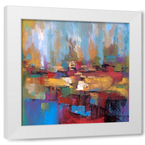Senza titolo White Modern Wood Framed Art Print by Marzari, Tebo