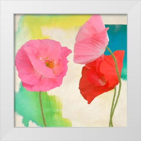 Festival I (detail) White Modern Wood Framed Art Print by Rizzardi, Teo