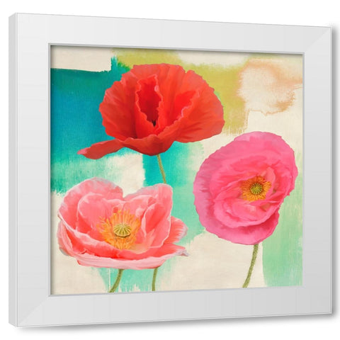 Festival II (detail) White Modern Wood Framed Art Print by Rizzardi, Teo