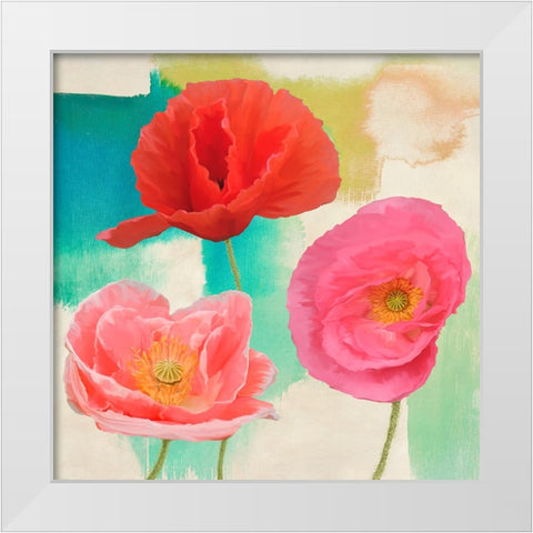 Festival II (detail) White Modern Wood Framed Art Print by Rizzardi, Teo