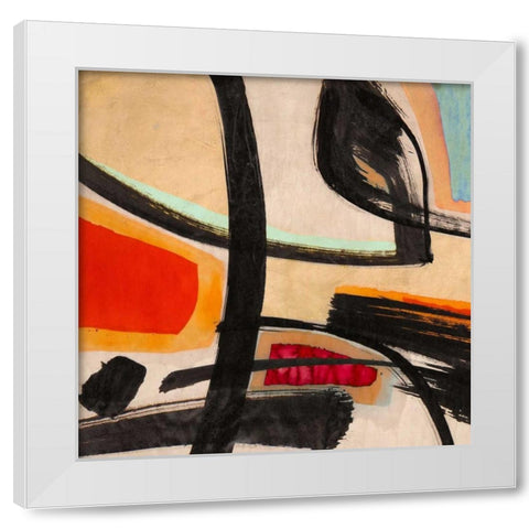 In the Sun I White Modern Wood Framed Art Print by Perelli, Teo Vals