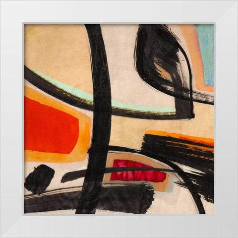 In the Sun I White Modern Wood Framed Art Print by Perelli, Teo Vals