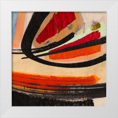 In the Sun II White Modern Wood Framed Art Print by Perelli, Teo Vals