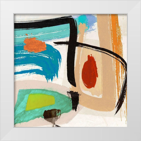 Aventure II White Modern Wood Framed Art Print by Teo, Vals Perelli