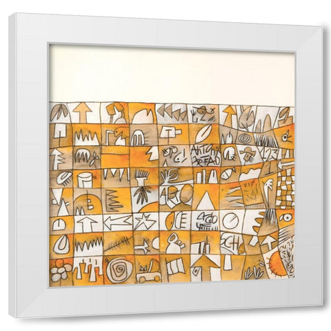 Senza Titolo III (Artaud) White Modern Wood Framed Art Print by Teruzzi, Vittorio