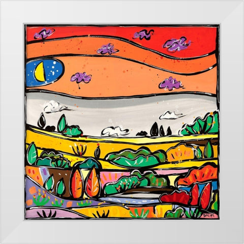 Parata di colori White Modern Wood Framed Art Print by Wallas