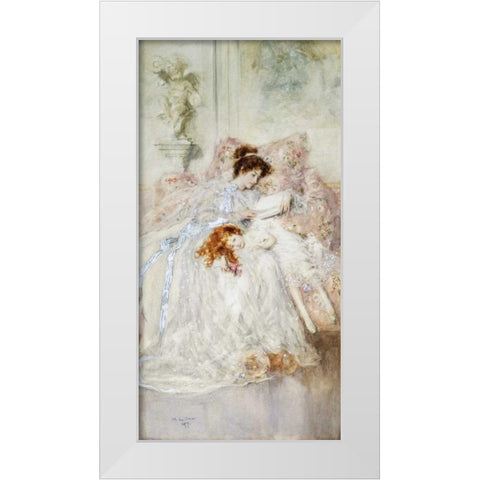 Precious Moments White Modern Wood Framed Art Print by Gow, Mary Louise