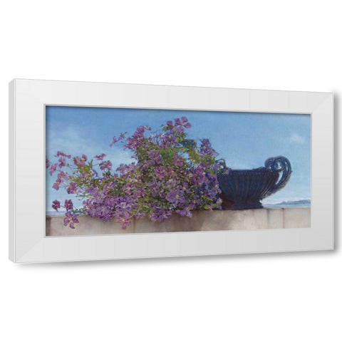 An eloquent silence White Modern Wood Framed Art Print by Alma-Tadema, Sir Lawrence