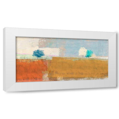Great Plains White Modern Wood Framed Art Print by Alex, Blanco
