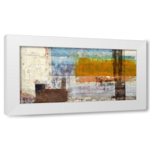 Serendipity White Modern Wood Framed Art Print by Aprile, Alessio