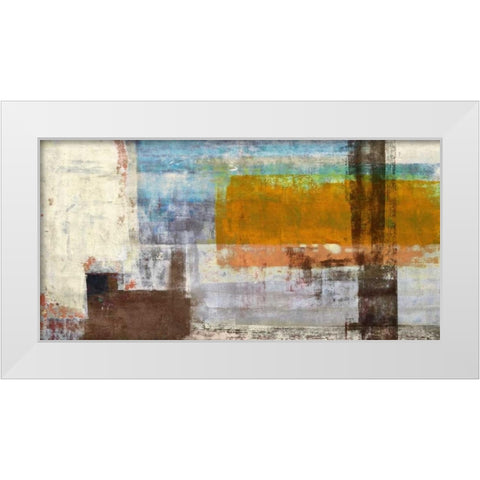 Serendipity White Modern Wood Framed Art Print by Aprile, Alessio