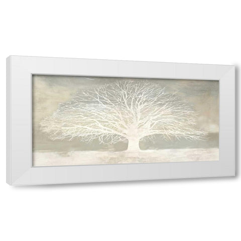 White Tree White Modern Wood Framed Art Print by Aprile, Alessio