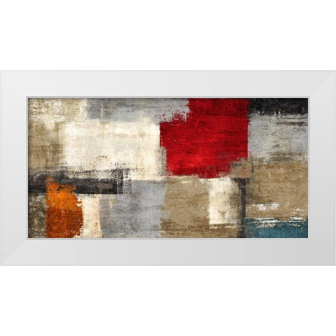 Jazz White Modern Wood Framed Art Print by Aprile, Alessio