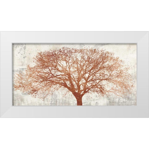 Tree of Bronze White Modern Wood Framed Art Print by Aprile, Alessio