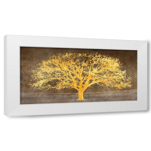 Shimmering Tree Ash White Modern Wood Framed Art Print by Aprile, Alessio