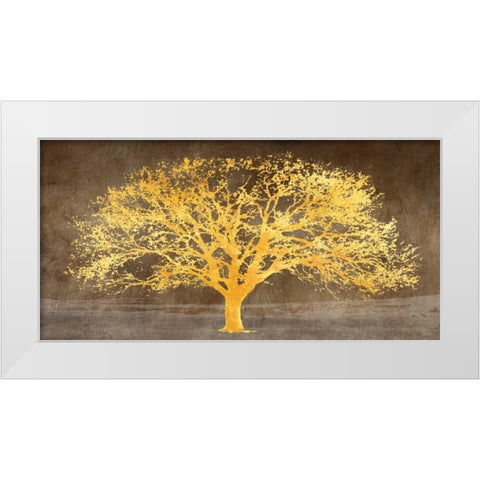 Shimmering Tree Ash White Modern Wood Framed Art Print by Aprile, Alessio
