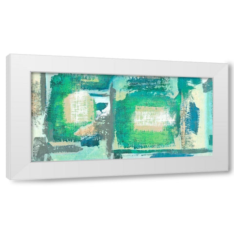 Crystalline White Modern Wood Framed Art Print by Alessio, Aprile