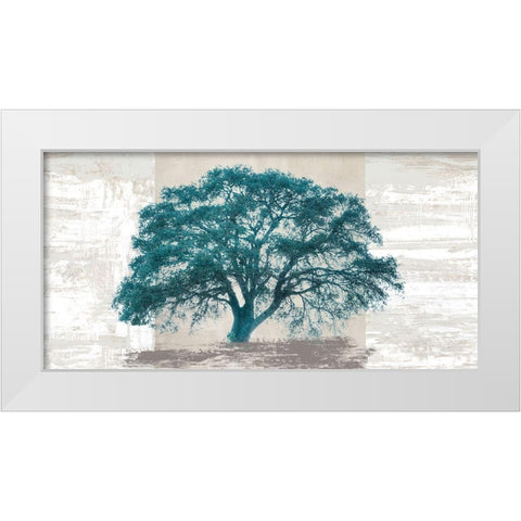 Octanium Tree Panel White Modern Wood Framed Art Print by Aprile, Alessio