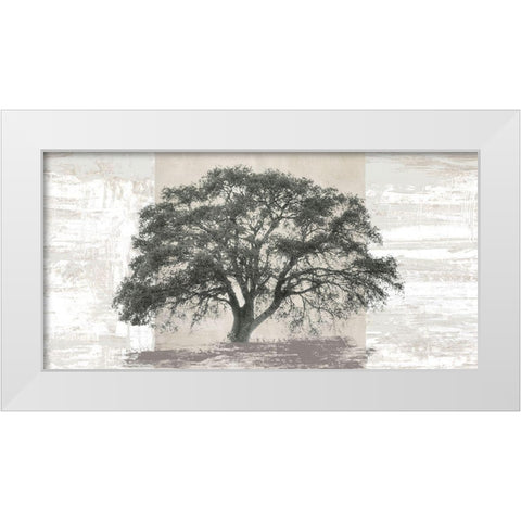 Ash Tree Panel White Modern Wood Framed Art Print by Aprile, Alessio