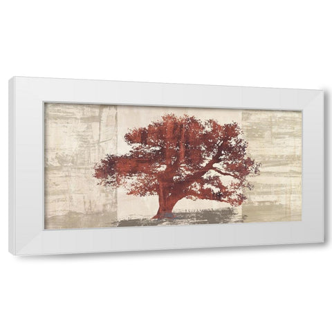 Rusty Tree Panel White Modern Wood Framed Art Print by Aprile, Alessio