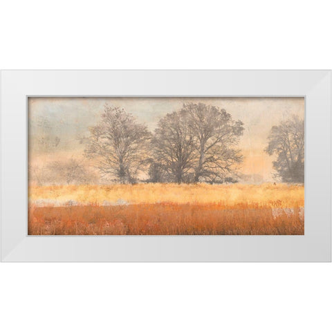 Trees in the Mist White Modern Wood Framed Art Print by Aprile, Alessio