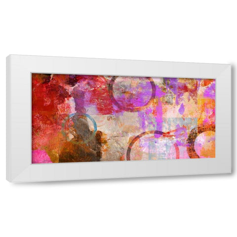 Circle Circus White Modern Wood Framed Art Print by King, Amber
