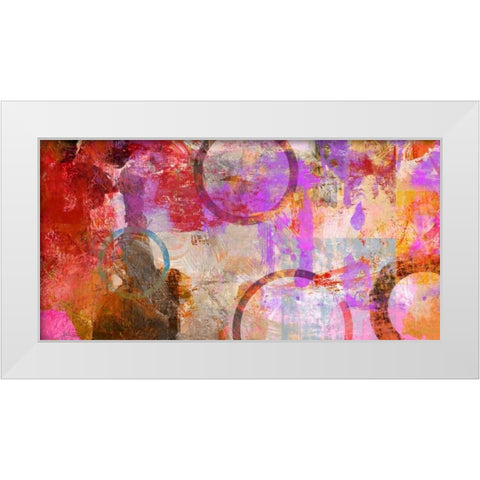 Circle Circus White Modern Wood Framed Art Print by King, Amber