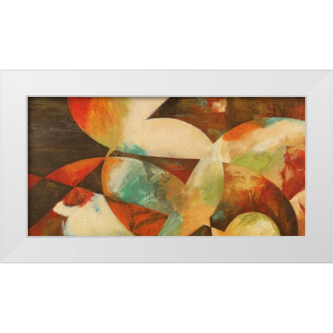 Jam Session White Modern Wood Framed Art Print by King, Amber