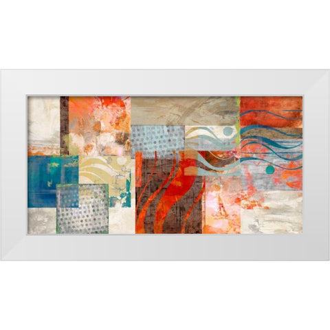 Summertime White Modern Wood Framed Art Print by King, Amber