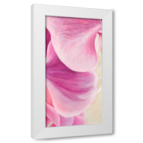 Purple Orchids II White Modern Wood Framed Art Print by Ann, Cynthia