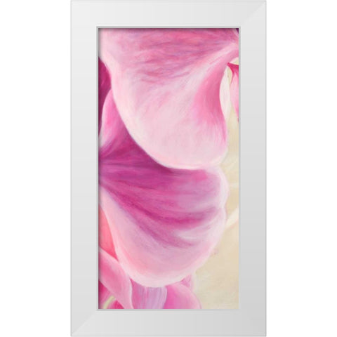 Purple Orchids II White Modern Wood Framed Art Print by Ann, Cynthia